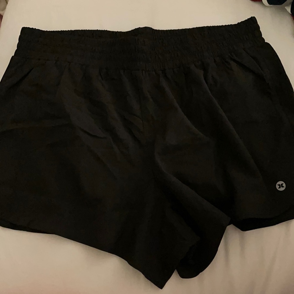 Black athletic shorts